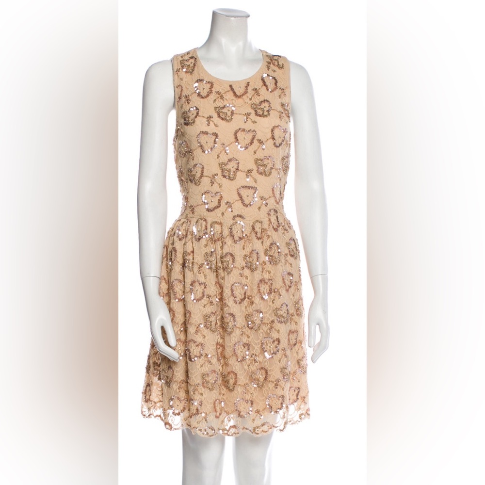Red Valentine lace dress